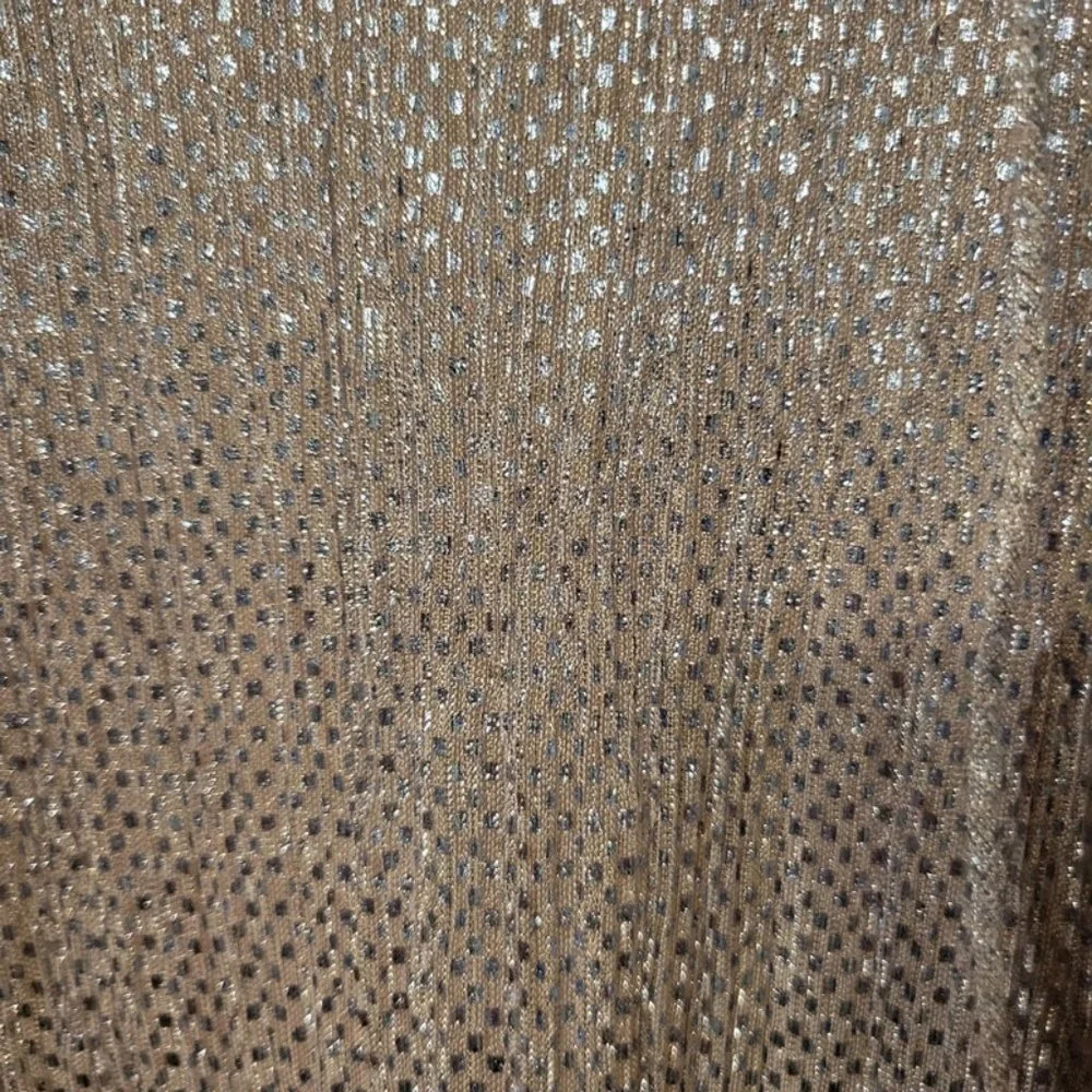 Parker Silver and Nude Sequin Top Size XS - Picture 4 of 6